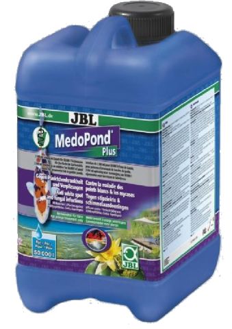 JBL MedoPond Plus - Препарат для борьбы с бактериальными и грибковыми инфекциями прудовых рыб, 5 л на 100 000 литров воды