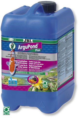 JBL ArguPond Plus - Препарат для борьбы с паразитическими ракообразными у прудовых рыб, 5 л. на 100 000 литров воды