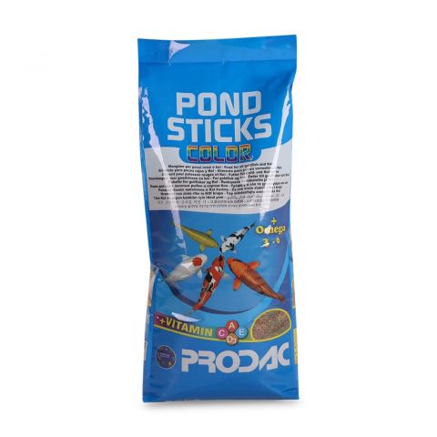 премиум корм для прудовых рыб PRODAC PONDSTICKS COLOR, 3 вида палочек, мешок 4 кг.