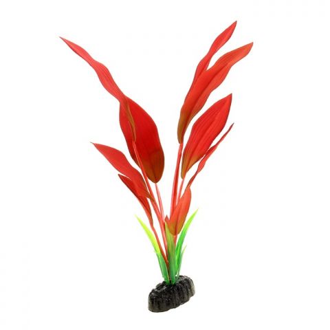 Растение шелковое "Эхинодорус Амазонка" красный 30 см YM-12